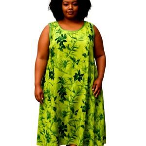 Jamie Nicole 3X Women's Sleeveless Maxi BOHO Sun Dress Plus 22W 24W XXXL 3XL